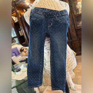 Crazy 8 4T Jean leggings and 6-7 faux leather skirt H&M great shape!